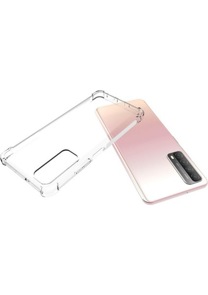 Huawei P Smart 2021 Kılıf Nitro Anti Shock Silikon-Renksiz