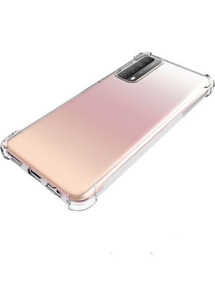 Huawei P Smart 2021 Kılıf Nitro Anti Shock Silikon-Renksiz