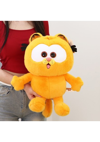 Turuncu Sarı Kedi Yavrusu Sevimli Bebek Peluş Oyuncak Ayakta Garfield (Yurt Dışından)