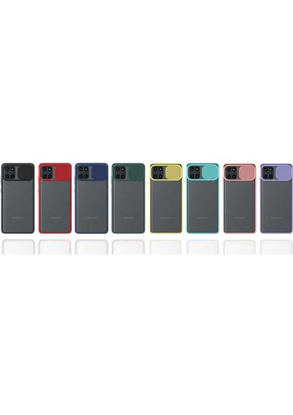 Galaxy A81 (Note 10 Lite) Kılıf Lensi Kapak-Koyu Yeşil