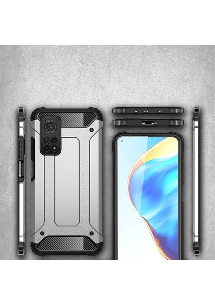 Xiaomi Mi 10T Pro 5g Kılıf Crash Silikon Kapak-Mavi