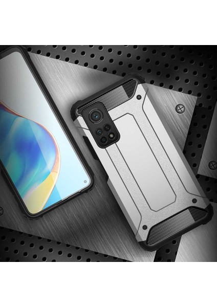 Xiaomi Mi 10T Pro 5g Kılıf Crash Silikon Kapak-Mavi