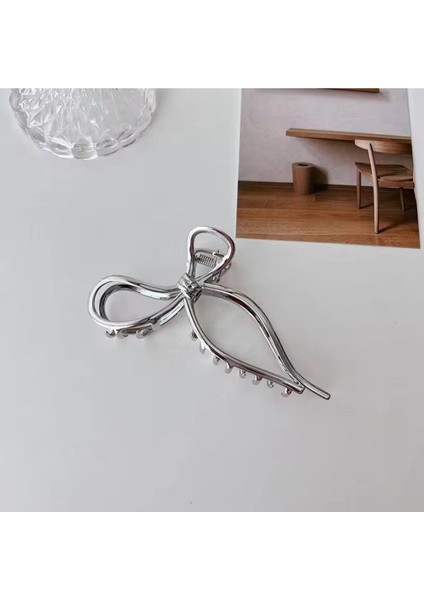 Kadın Şık Metal Fiyonk 7 cm Saç Tokası modelleri