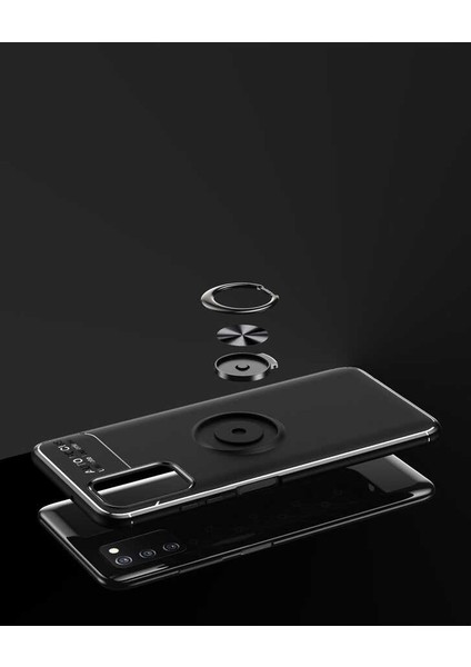 Galaxy A03S Kılıf Ravel Silikon Kapak-Siyah
