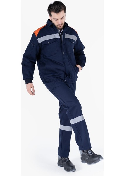 Yıldırımlar Çift Renkli Mont Pantolon İş Takımı