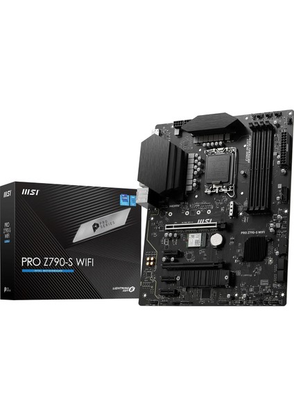 Pro Z790-S Wıfı Soket 1700 Ddr5 6600MHZ(OC) Pcı-E Gen5 M.2 Usb3.2 Dp HDMI 1x2.5g Lan Wı-Fı 6e Atx Anakart