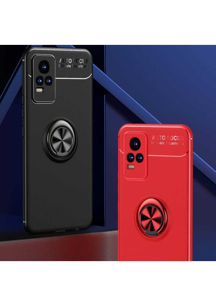 Vivo V21E Kılıf Ravel Silikon Kapak-Kırmızı fiyatları