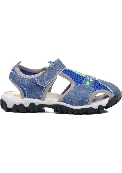24-418-F Mavi Ortopedik Erkek Çocuk Sandalet
