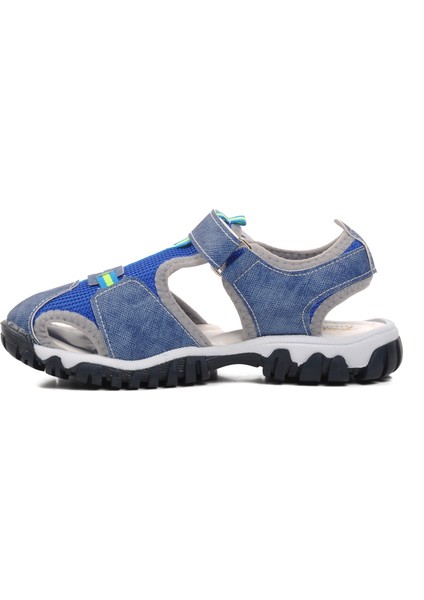24-418-F Mavi Ortopedik Erkek Çocuk Sandalet