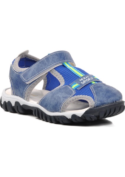 24-418-F Mavi Ortopedik Erkek Çocuk Sandalet
