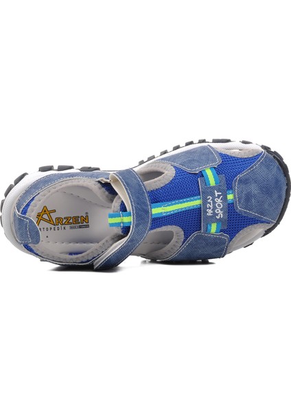 24-418-F Mavi Ortopedik Erkek Çocuk Sandalet