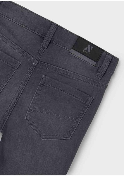 Kışlık Erkek Çocuk Yumuşak Denim Pantolon - Gri modelleri