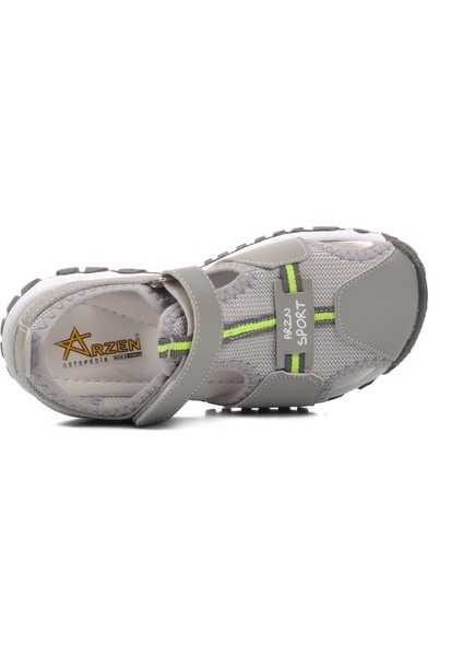 24-418-F Açık Gri Ortopedik Erkek Çocuk Sandalet