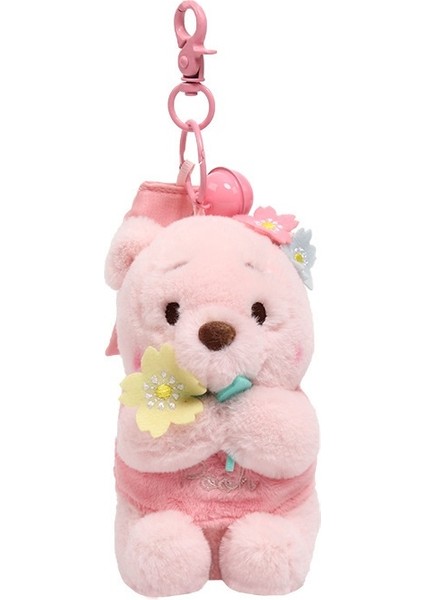 Pembe Sakura Winnie The Pooh Doll Puf Ayı Kolye (Yurt Dışından)