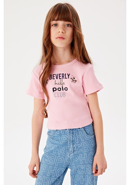 Beverly Hills Polo Club Kız Çocuk Pembe T-Shirt