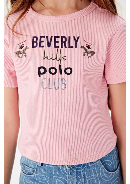 Beverly Hills Polo Club Kız Çocuk Pembe T-Shirt