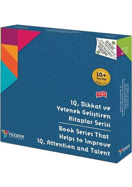 10+ Yaş 6’lı Set - IQ Dikkat ve Yetenek Geliştiren Kitaplar Serisi - Türkçe - İngilizce