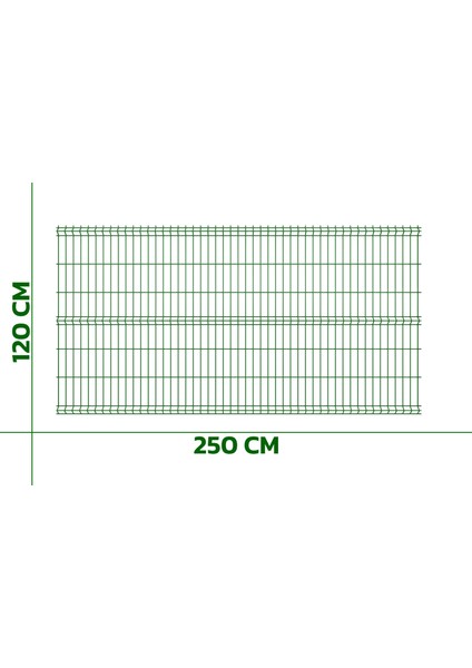 ÇİT SİSTEMLERİ 4 ADET PANEL ÇİT TELİ 120X250 CM