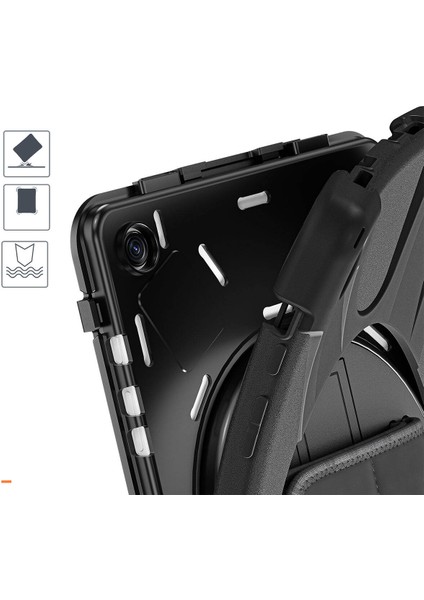 Samsung Galaxy Tab A9 Plus 2023 Zırhlı Armour Defender Askılı Kılıf SM-X210/X216/X218 modelleri