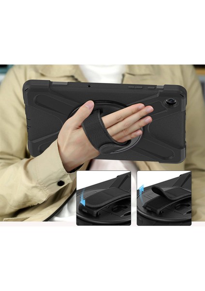 Samsung Galaxy Tab A9 Plus 2023 Zırhlı Armour Defender Askılı Kılıf SM-X210/X216/X218 fırsatları