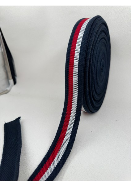 3.3 cm Kolon Şerit-5 Metre-(Çizgili Renk:lacivert-Kırmızı-Beyaz) fırsatları