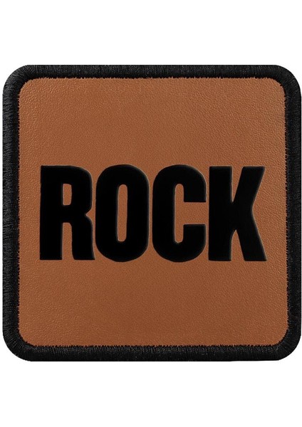 Kahverengi Değiştirilebilir Şapka Sticker- Rock Brown Tasarım