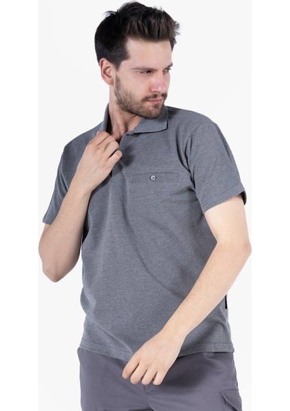 YILDIRIMLAR T-Shirt %100 Pamuk Polo Yaka Fleto Cepli %100 Pamuk