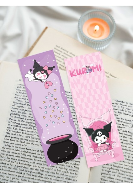 Sanrio Kuromi Anime Karışık Tasarım 10 Adet Kitap Ayraç Seti PYTKAYRAC128