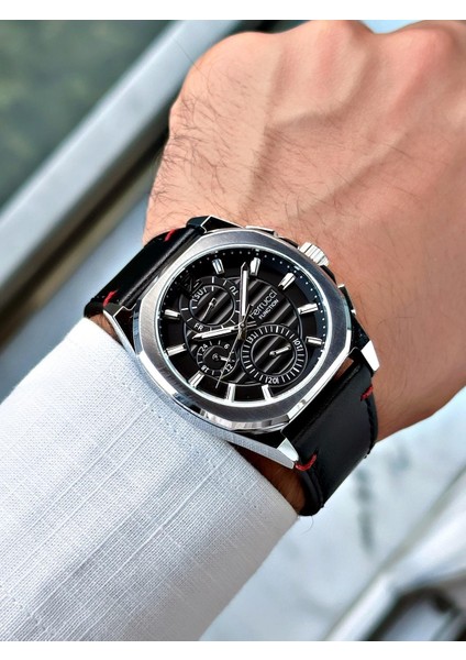 Siyah Renk Deri Kordon Erkek Kol Saati 03382 fiyatları