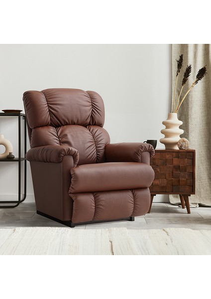 La-Z-Boy Pinnacle Leather Madras Chestnut Sallanır Tv Koltuğu