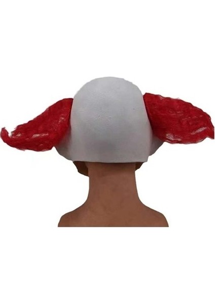 Şeytan Palyaço Büyük Ağız Lateks Maske Korkunç Kırmızı Burun Saç Palyaço Maskesi Cosplay (Yurt Dışından) fırsatları