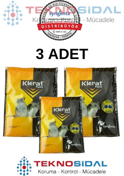 Klerat Pasta  100G | 3 Adet | 100G x 3 | Kampanya