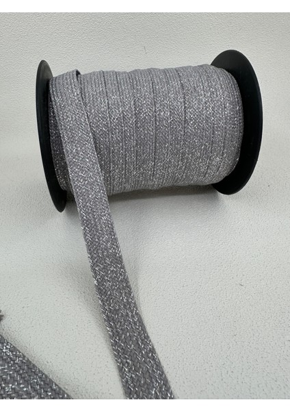 2 cm Simli Şerit-Gümüş-5 Metre