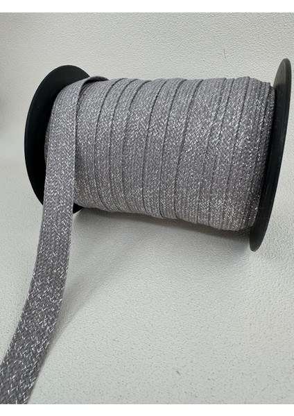 2 cm Simli Şerit-Gümüş-5 Metre