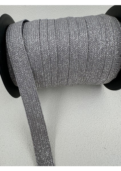 2 cm Simli Şerit-Gümüş-5 Metre