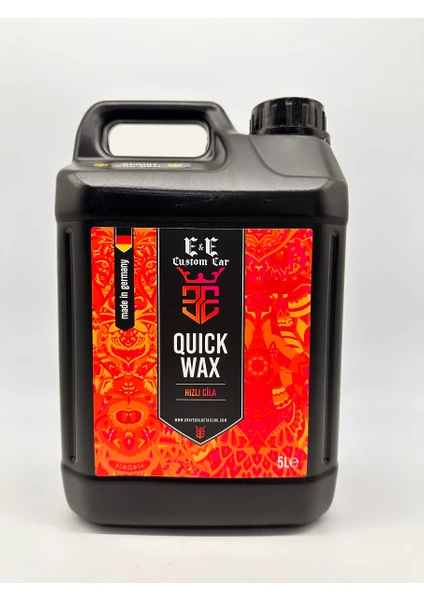 E&e Custom Car Quıck Wax Hızlı Cila 5 Litre