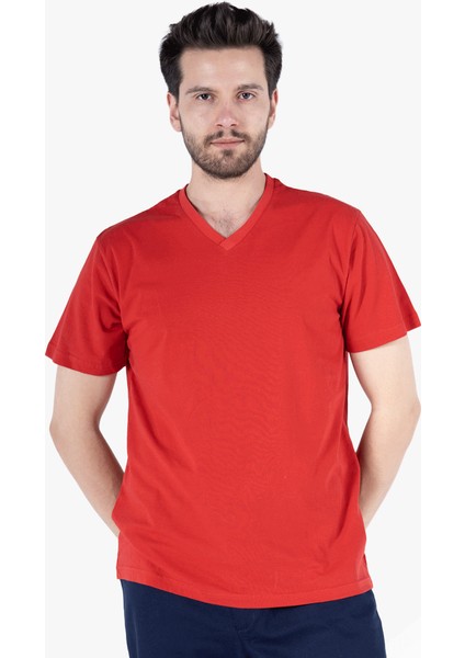 Yıldırımlar V Yaka T-Shirt