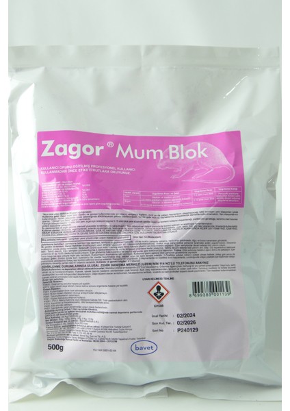 Zagor Mum Blok 500 G Bavet