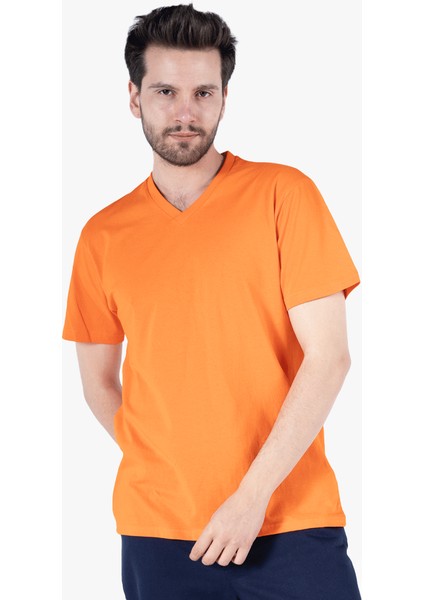 Yıldırımlar V Yaka T-Shirt