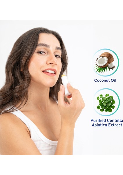 Centesol Onarıcı Nemlendirici Besleyici Dudak Balmı Spf 50+ 4 G ( Centella Asiatica, Coconut Oil )