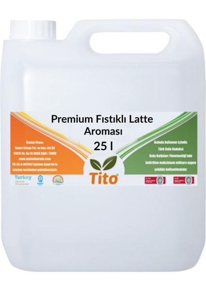 Premium Fıstıklı Latte Aroması 25 Litre