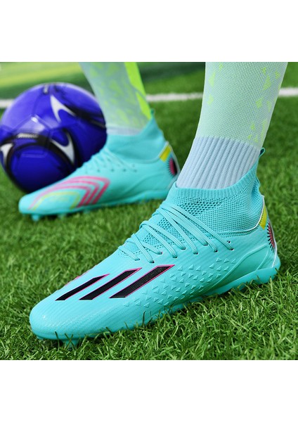 Futbol Kramponları Erkek Futbol Profilli Fg Çocuk Aşınmaya Dayanıklı Antrenman Ayakkabıları Açık Kaymaz Spor Ayakkabıları (Yurt Dışından)