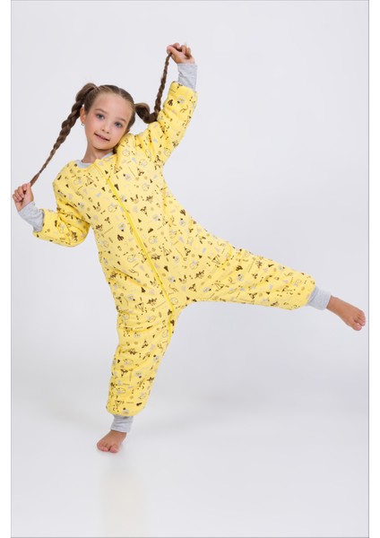 Kız Erkek Çocuk Kalın Elyaf Dolgulu Premium Kalite 2.5 Tog Desenli Uyku Tulumu fırsatları