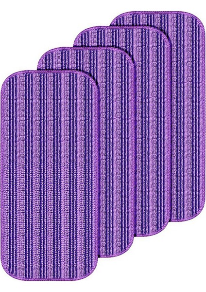 Swiffer Wet Jet ile Uyumlu Yeniden Kullanılabilir Paspas Pedleri, Islak Jet Pedleri Yedekleri, Mikrofiber Yedek Pedler 4'lü Paket Mor (Yurt Dışından)