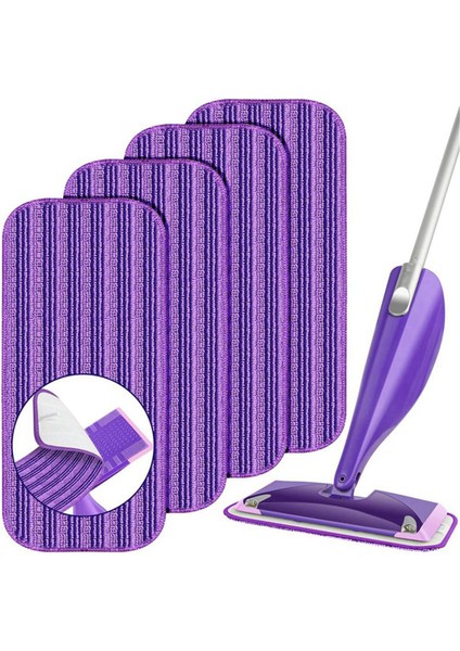 Swiffer Wet Jet ile Uyumlu Yeniden Kullanılabilir Paspas Pedleri, Islak Jet Pedleri Yedekleri, Mikrofiber Yedek Pedler 4'lü Paket Mor (Yurt Dışından) modelleri