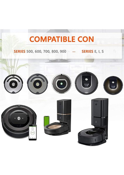 8 Adet Lastikler Irobot Roomba Robotlu Süpürge Tekerlekleri Serisi 500 600 700 800 I7 S9 Irobot Tekerlek Yedek Parçaları (Yurt Dışından)