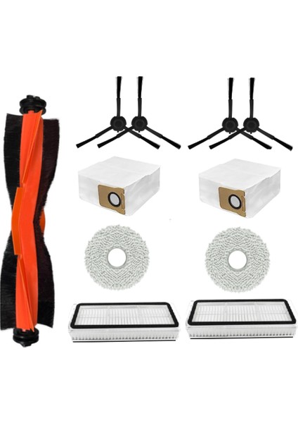Daha Temiz Erişimler,11 Adet Yedek Parçalar X20 PRO/X20 Robotlu Süpürge Ana Yan Fırça Toz Torbası Paspas Bezi Filtre (Yurt Dışından)