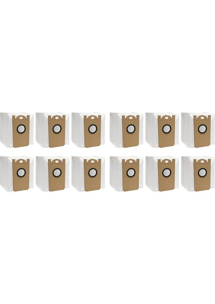 Amarey A90+ Kendiliğinden Boşalan Robot Süpürge Için 12'li Yedek Toz Torbası (Yurt Dışından)