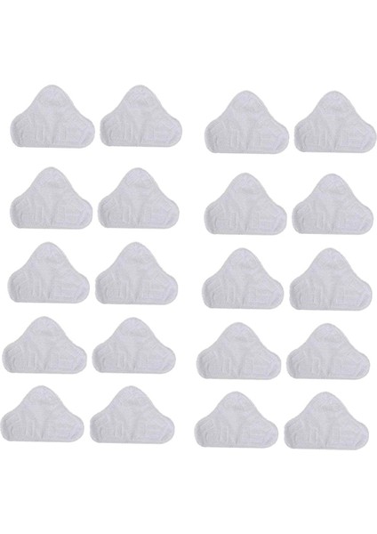 H2O Mop X5 Üçgen Sürükleme Için 20 Paket Yedek Buharlı Paspas Mikrofiber Bez Pedi (Yurt Dışından)