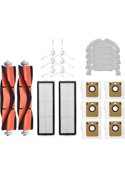 Bot Için D10 Artı RLS3D Robotlu Süpürge Parçaları Ana Yan Fırça Hepa Filtre Paspas Bezi Toz Torbası (Yurt Dışından)